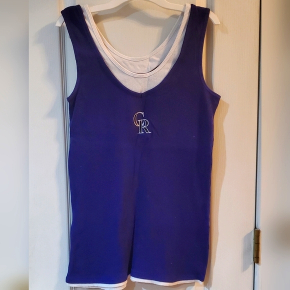 Colorado Rockies Vintage Women's Purple Tank Top sz XL